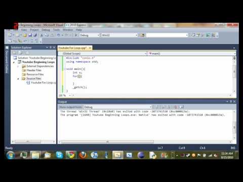 Visual C++ 2010 Tutorial 9 - Beginning Loops