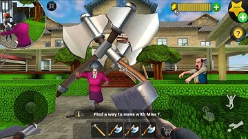 gate with giant hammers in  Scary Teacher 3D Update Android/ios