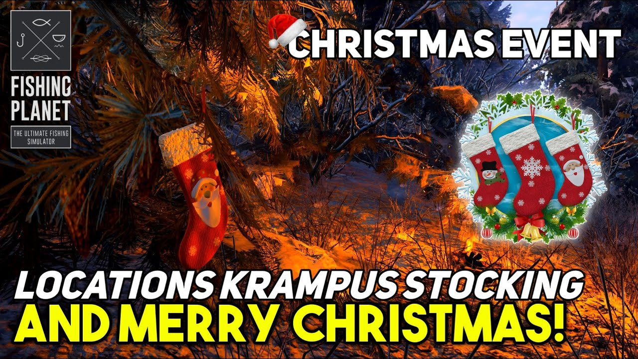 All Locations Krampus Stocking Christmas Event - Fishing Planet