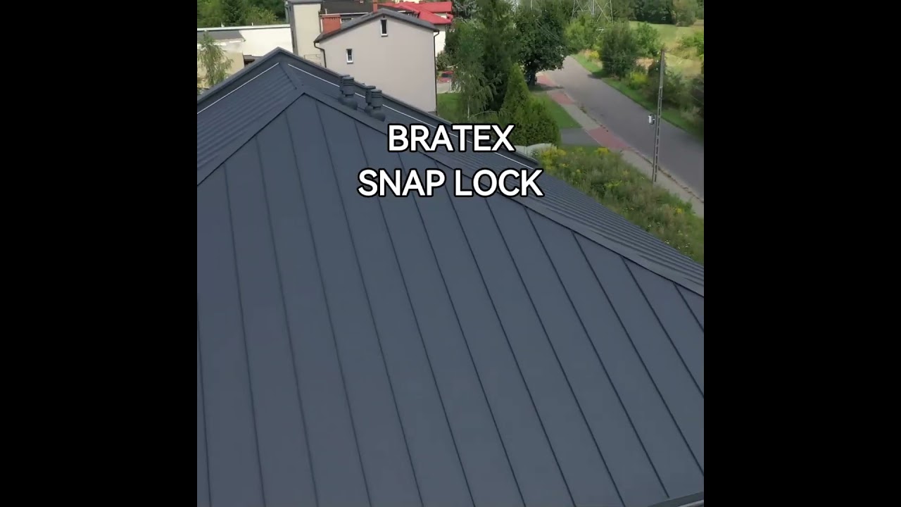 Фальцевая кровля Bratex Snap Lock Ceramic Matt BT 455 semi fala