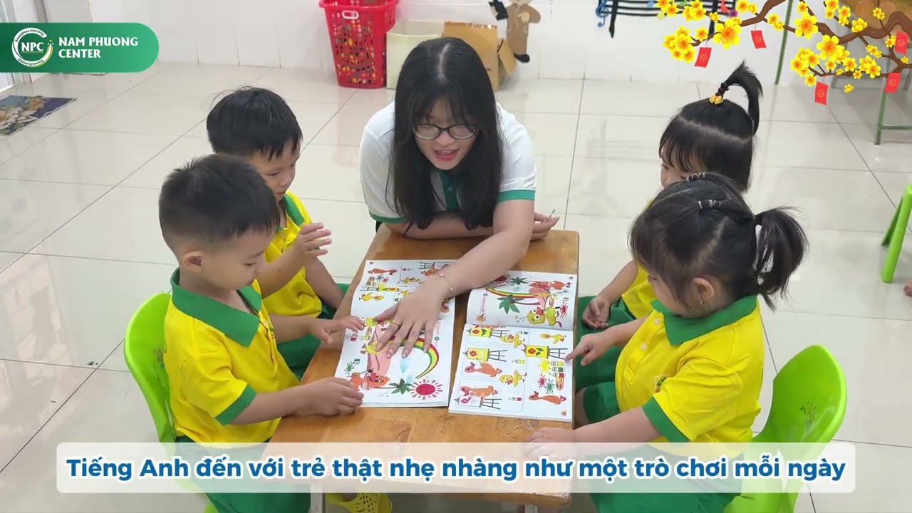 Trường MN Hồng Phát phối hợp TT Anh Ngữ Nam Phương tổ chức cho trẻ mẫu giáo làm quen với tiếng anh