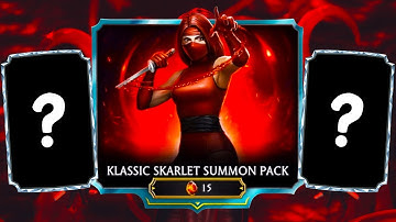 I Tried Opening Klassic Skarlet Summon Pack in MK Mobile! Can I get Her?