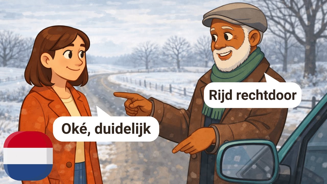 10 Short Dutch Conversations for Beginners (With Subtitles) | A1-A2 | Road Talk