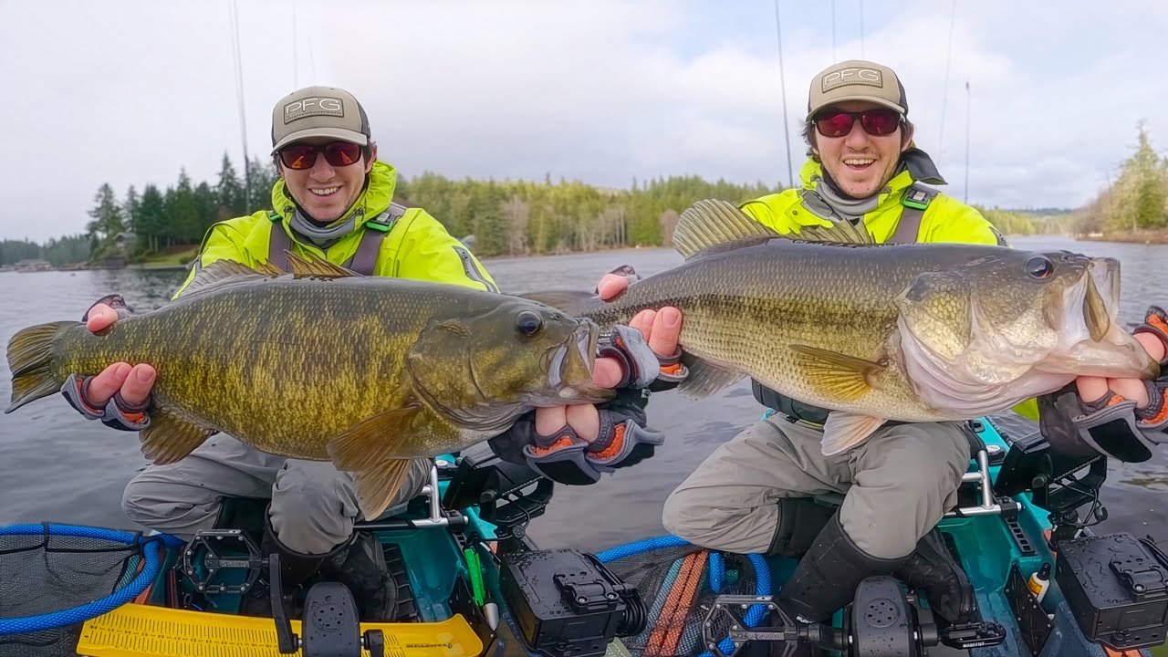 Back to Basics Bass Fishing in Winter… And Hooked Into Two Giants