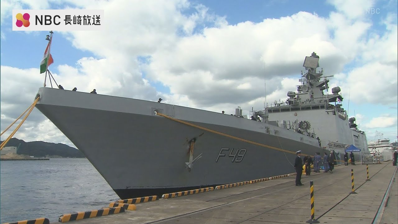 Indian Navy frigate Sahyadri calls at Sasebo port after completing