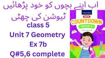oxford countdown class 5 Unit 7 Geometry Ex 7b Question 5,6 complementary and supplementary angles