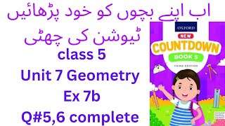 oxford countdown class 5 Unit 7 Geometry Ex 7b Question 5,6 complementary and supplementary angles