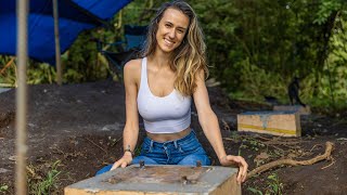 THE FOUNDATION IS DONE // off grid construction in the jungle of Panama