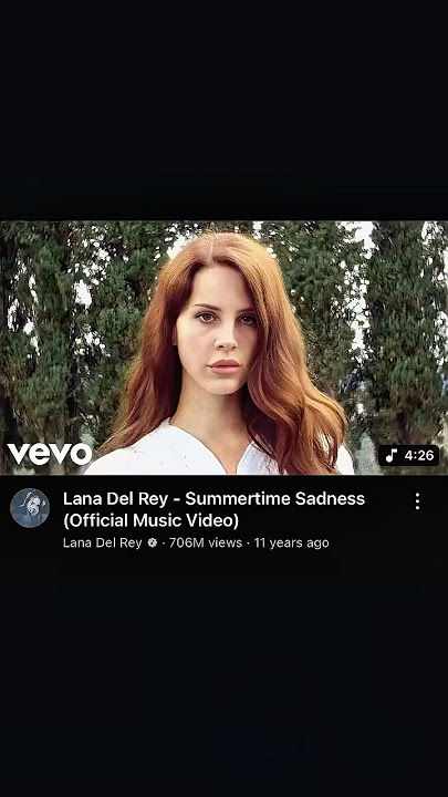 Lana Del Rey - Summertime Sadness (Lyrical Song)🥹❤️