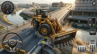 🚜 Caterpillar Wheel Loader Extreme Speed Breaker 😱 | BUSSID GAMEPLAY  screenshot 3