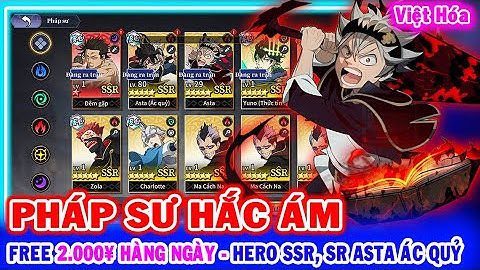 All 1742: Pháp Sư Hắc Ám VH (X7Game) | Free 2000¥ Mỗi Ngày - Hero SSR, SR - KC - Vip - Skin [HEOVKT]