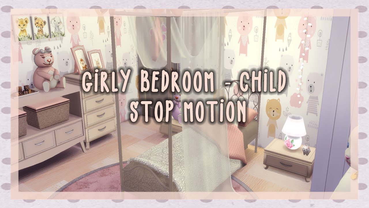 Lunalaxy 🌙TS4 - Stop Motion - Girly Bedroom👸💜 - Child + CC included!
