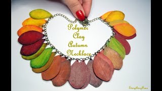 Polymer Clay Autumn Necklace @EverythingFimo