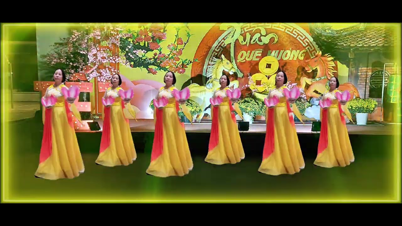 Nhớ ơn tổ tiên / múa hoa / nhạc chậm dễ tập.