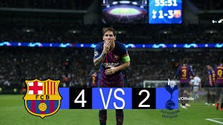 Barcelona vs Tottenham Hotspur | 42 | extended highlights and Goals | UCL 2018