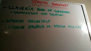 Let's Understand Filipino Culture - Filipino Spanish Surnames