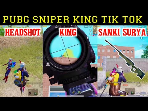 PUBG SNIPER KING SANKI SURYA TIK TOK VIDEO CLIPS || NEW SEASON 14 HEADSHOTS KING