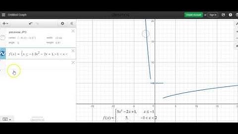Piecewise Functions on Desmos