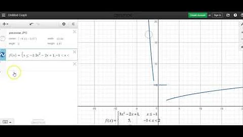 Piecewise Functions on Desmos
