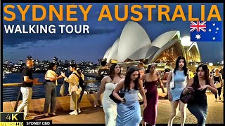 Sydney Australia Virtual Walking Tour Cbd Weekend Nightlife 4K Uhd