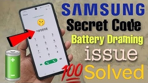 Complete Solution Of Battery Draining | Only 2 Secret Code dial 100% Working 2X Last Longer!!
