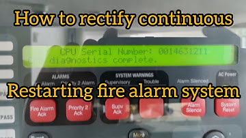 how to rectify continuous restarting Simplex fire alarm system ||fire man tech||