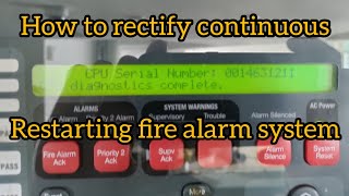 how to rectify continuous restarting Simplex fire alarm system ||fire man tech||