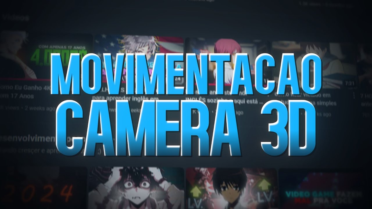 como fazer movimentação de camera 3d no after effects - YouTube