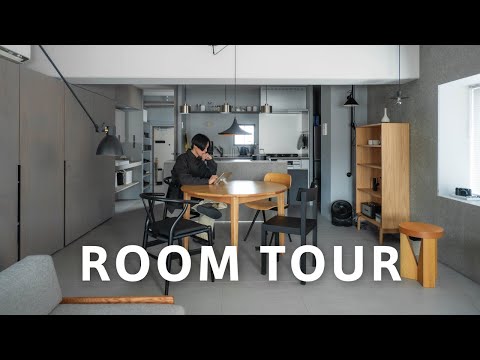 空もよう様のお部屋 ROOM TOUR】The wall is a hidden door! Sophisticated gray