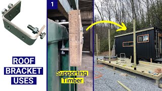 Support Long Timber or Wood Along The Top of a Shipping Container | Shipping Container Roof Brackets