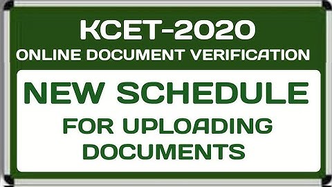 KCET New Schedule for Documents Uploading | KCET 2020 New Update | Tungal PU College Jkd | KCET
