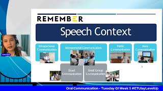 Oral Communication  - Tuesday Q1 Week 5 #ETUlayLevelUp