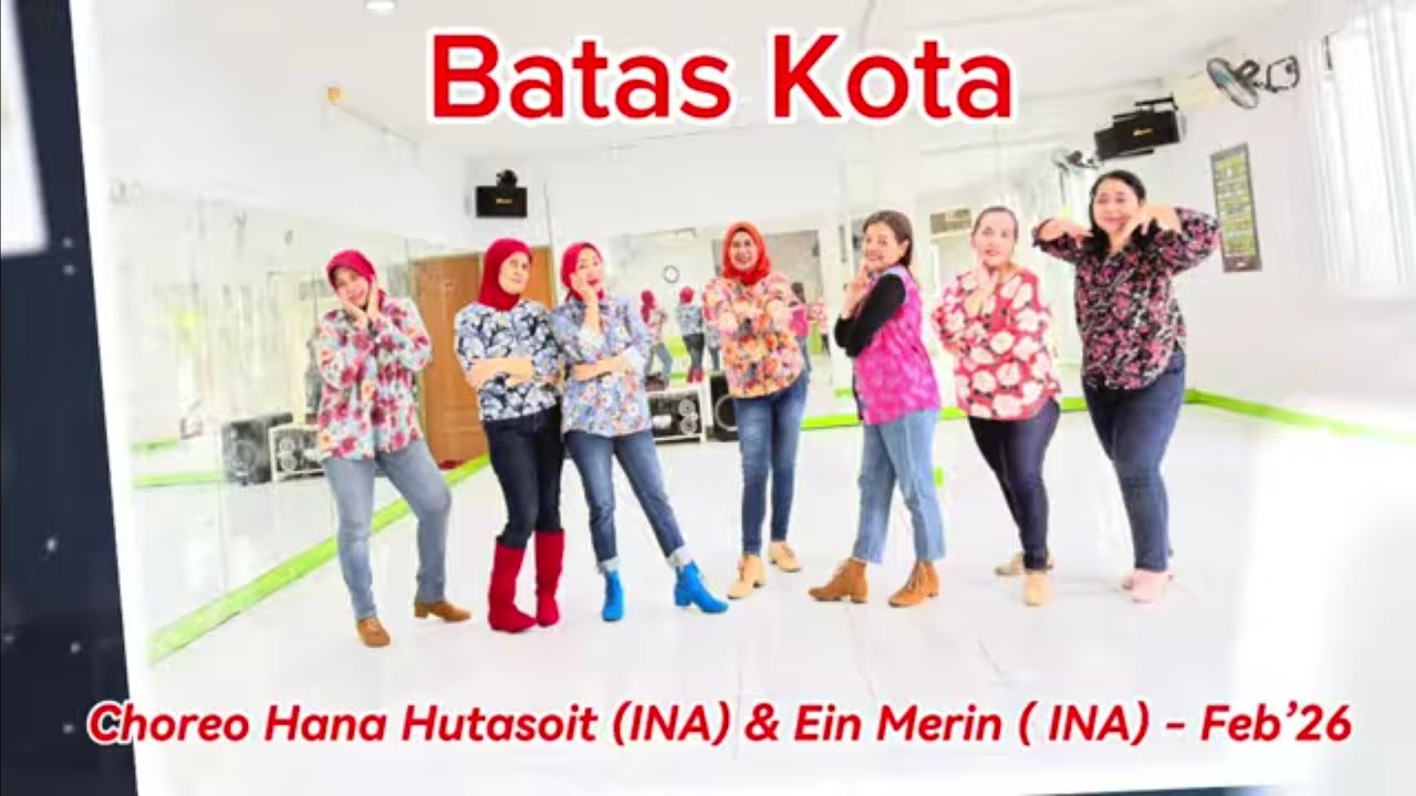 Batas Kota - Line Dance//Demo//Choreo: Hana Hutasoit (INA) & Ein Merin (INA)