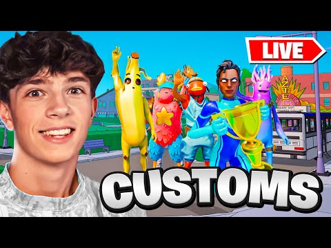 Fortnite SIMPSONS Customs With Viewers! #fortnite #live