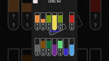 water sort color puzzle level 341 gameplay walkthrough solution