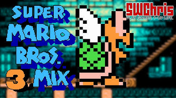 Super Mario Bros 3 Mix Rom Hack - World 3 Ghost House (Custom Level)