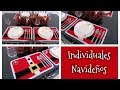 Haz tus propios individuales navideños fácil y rápido (Especial de navidad)