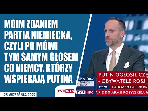 Moim zdaniem partia niemiecka, czyli PO mówi tym samym głosem co Niemcy, którzy wspierają Putina