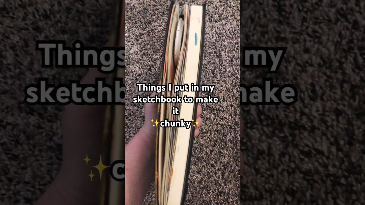 How I get my sketchbook so chunky 😋 