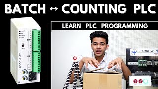 Learn PLC Programming of Batch Counter using DELTA DVP12SA2 PLC II Batch Counting Application