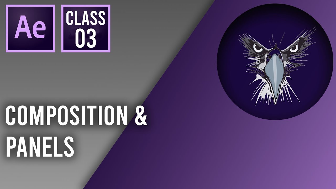 Learn how to 3D Camera Projection with Adobe After Effects Tutorial Class 03  Composition and Panels