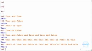 Python Exercise 7.1 - Boolean Opearations