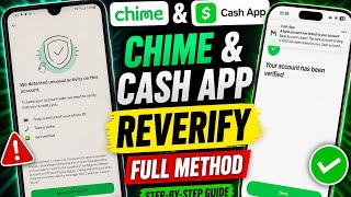 Chime reverify method chime bank reverify service 2026 | Cashapp account kyc verification Method 