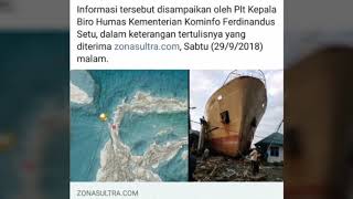 Sedih lagu untuk tsunami di palu
