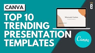 Canva's Top 10 Trending Presentation Templates