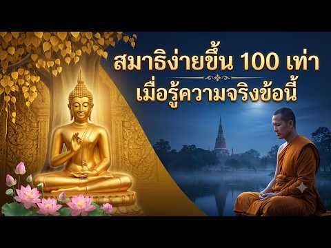 วิธีง่ายๆทำให้สมาธิเกิดขึ้นเองอย่างเป็นธรรมชาติ ตามหลักที่พระพุทธเจ้าทรงสอน