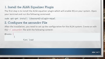 Enhance Your Audio with EQ Filtering on Raspberry Pi Using ALSA
