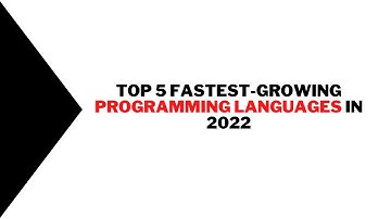 Top 5 Fastest Growing Programming Languages In 2022 | Tech World | #youTube