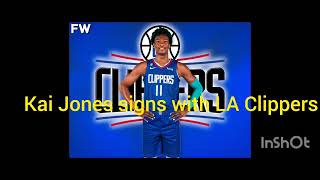 Los Angeles Clippers Sign Kai Jones to Multi-year Contract