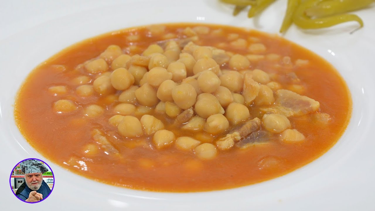 Guiso de garbanzos con panceta, te imaginas lo ricos que están